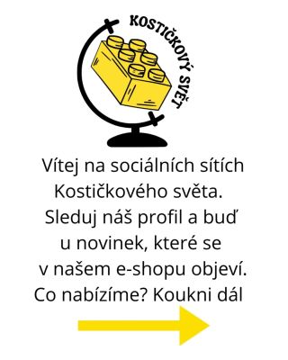 🌟 VÍTEJ V KOSTIČKOVÉM SVĚTĚ! 🌟 Místo, kde se z malých dílků rodí velká radost. U nás najdeš stavebnice, které baví děti,...